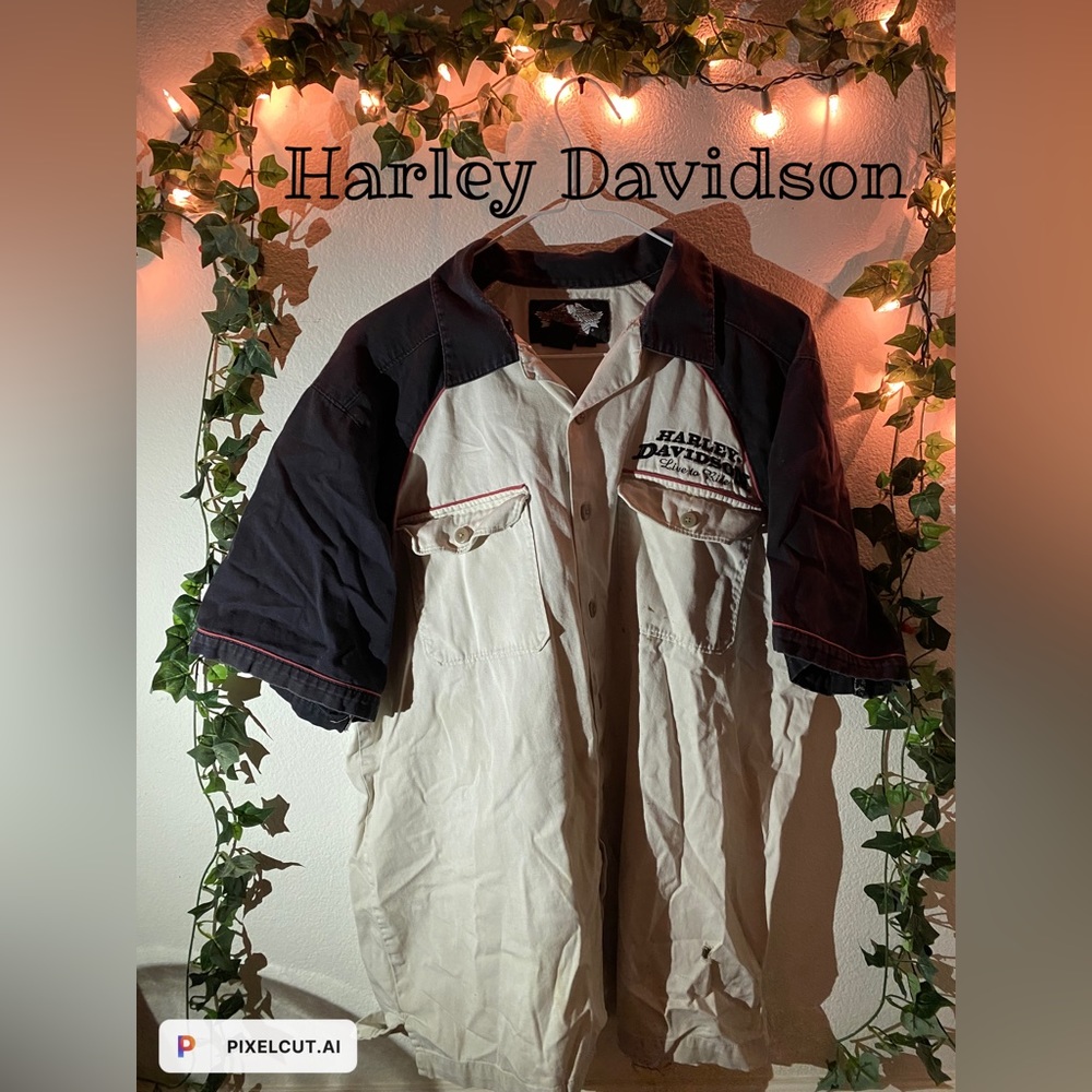 Harley Davidson Button Up